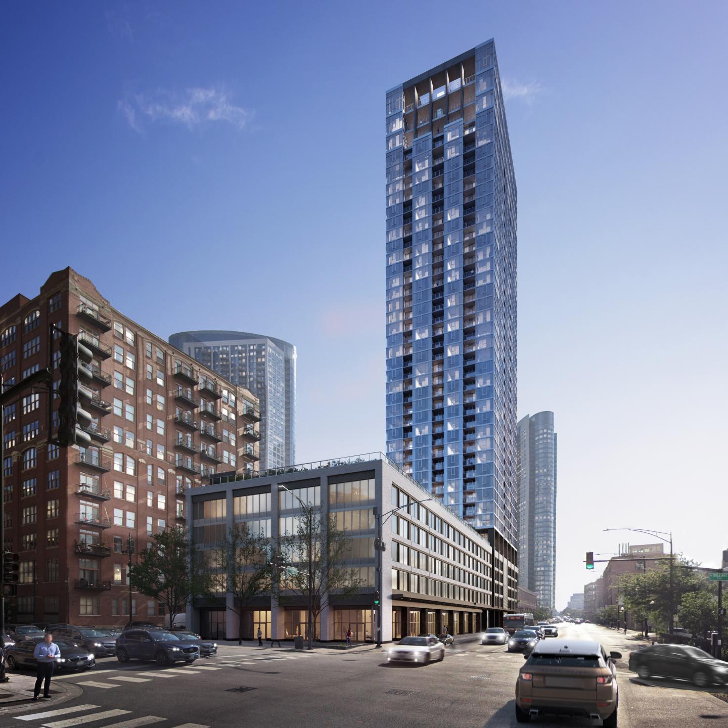 Onni Chicago - 369 W. Grand rendering